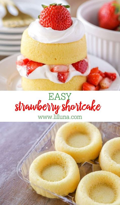 Shortbread Strawberry Shortcake, Mini Strawberry Shortcake Recipe, How To Make Shortcake, Strawberry Shortcake Shells, Easy Homemade Strawberry Shortcake, Frozen Strawberry Shortcake Dessert, Strawberry Shortcake Single Serve, Strawberry Shortcake Mini Cake, Strawberry Shortcake Station