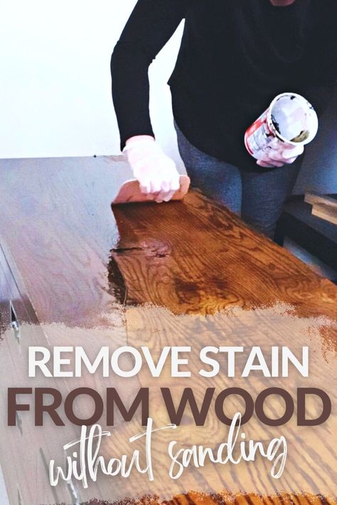 Remove Stain From Wood Without Sanding Stripping Stained Wood, Stain Wood Furniture, Staining Wood Furniture, Removing Stain From Wood, How To Stain Wood, Best Wood Stain, Natural Stain Remover, Stain Wood, Household Help