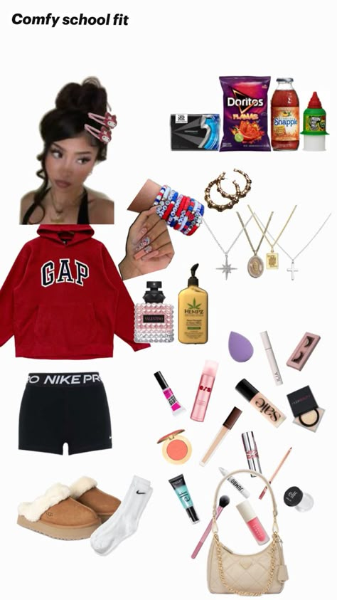 Latina fashion comfy Baddie Latina Outfits, Latina Outfits School, Latina Baddie Outfit, Latina Clothes, Latina Outfits, Latina Fashion Outfits, High School Outfits, First Day Of School Outfit, Latina Fashion