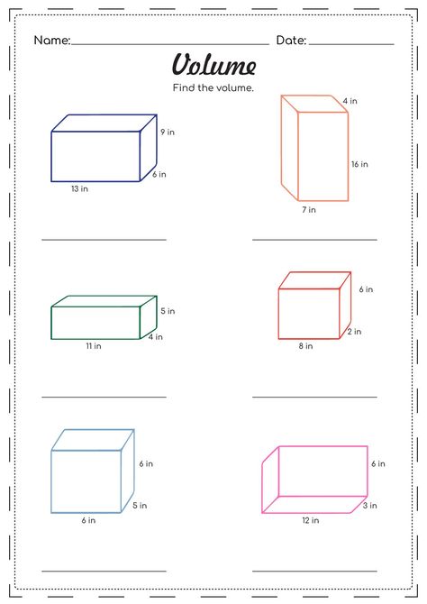 - 20 different printable worksheets to help your child learn about volume. These worksheets cover topics such as: calculating volume of rectangular prisms, cylinders, and cones. #2ndgrade #volume Math Worksheet For Grade 5, Volume 5th Grade Math, Volume Activities 5th Grade, Volume Math Activities, Teaching Volume, Capacity Worksheets, Volume Of Rectangular Prisms, Worksheets Grade 2, Grade 5 Math Worksheets