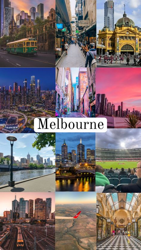 Melbourne Australia #melbourne #destination Melbourne Australia City, Australia Wallpaper, Melbourne Trip, Melbourne Travel, Manifesting Vision Board, Cute Home Screen Wallpaper, Western Bulldogs, Cute Home Screens, Australia Melbourne