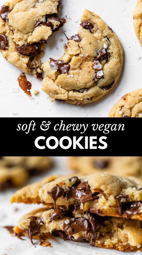 Cookie Recipes Vegan, Chocolate Chip Cookies Crispy, Vegan Cookie Recipes, The Loopy Whisk, Loopy Whisk, Vegan Chocolate Chip Cookie Recipe, Vegan Chocolate Cookies, Vegan Cookie, Dairy Free Cookies