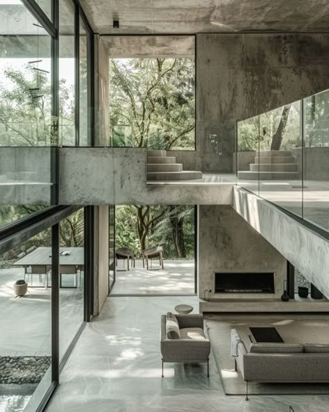 Brutalism House, Brutalist Living Room, Brutalist Architecture Interior, Brutalism Interior, Best Greige Paint, Best Greige, Brutalist Interior, Cement House, Greige Paint Colors