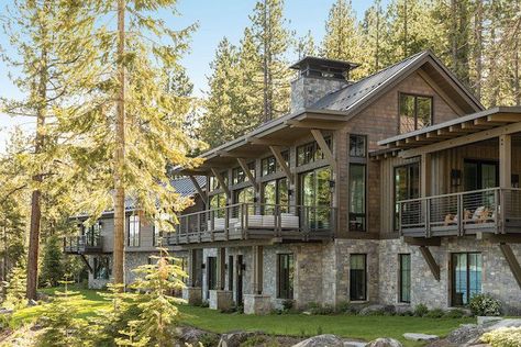 Creating a Lake-Inspired Legacy - Tahoe Quarterly Lake Tahoe House, Lake Tahoe Houses, Tahoe House, Montana House, Rocky Mountain Hardware, Built In Banquette, Traditional Dining Tables, Tahoe City, Carl Hansen