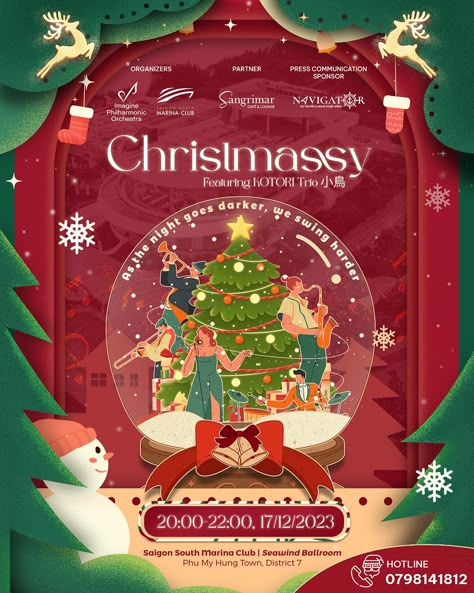 Christmas Poster Illustration, Christmas Ads Design, New Year Social Media Design, Christmas Poster Design Graphics, Christmas Banner Design, Poster Natal, Banner Design Templates, Web Header, Xmas Poster