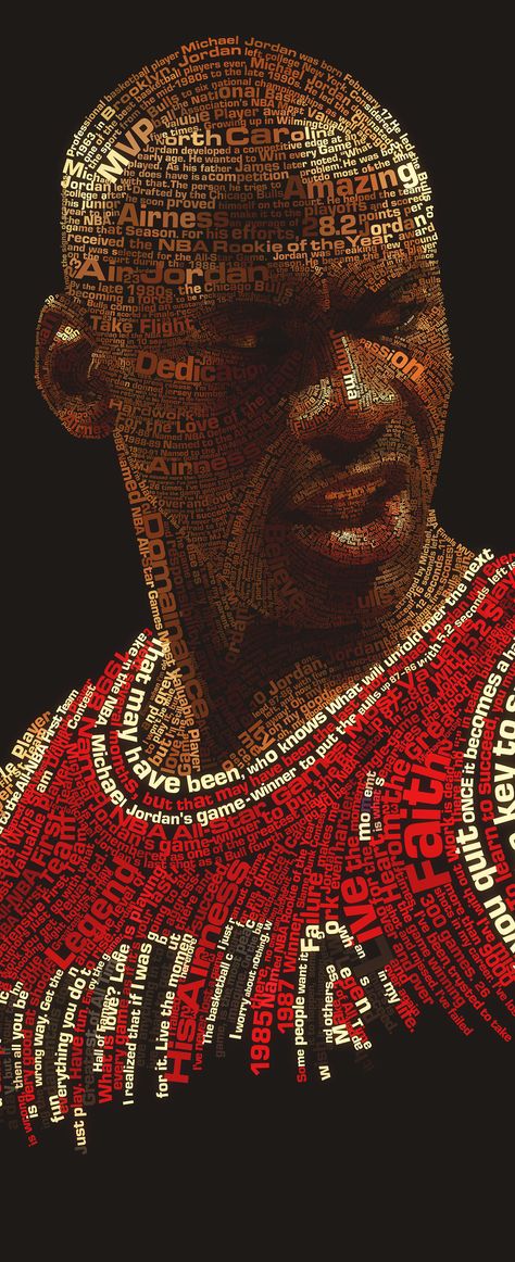 Nba Legends Art, Jordan Background, Michael Jordan Images, Jordan Painting, Typographic Portrait, Michael Jordan Poster, Basketball Artwork, Michael Jordan Art, Magazine Design Cover