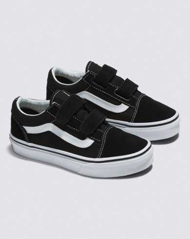 Velcro Vans, V Black, Vans Original, Old Skool Black, Made For Kids, Vans Kids, Black And White Shoes, Beach Sunglasses, Vans Shop