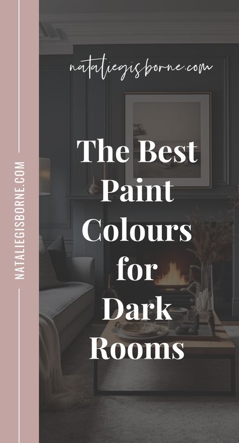 Paint Colours For Dark Rooms: The Ultimate Guide to Choosing Paint Colours for Your Hallway, Living Room, Bedroom, and Kitchen Best paint color to brighten a dark room Interior Dark Colors, Paint Room All One Color, Lounge Wall Colours Paint, Snug Room Paint Ideas, Dark Colour For Bedroom, Dark Low Ceiling Living Room, Painting A Room All The Same Color, Library Room Colors, Best Paint Color To Brighten A Dark Room