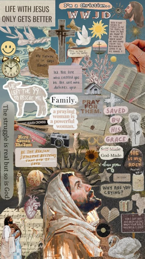 Christian Vision Board Aesthetic, Bible Quote Wallpapers, Girly Christian Wallpaper, Jesus Daughter, Isus Krist, Christian Facts, Christian Lockscreen, Week Journal, Worship Wallpaper