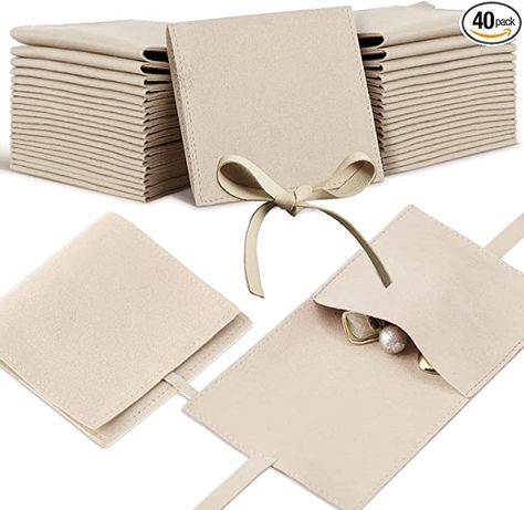 Packaging Envelope, Beige Jewelry, Jewelry Packaging Bags, Necklace Packaging, Packaging Bag, Packaging Supplies, Gift Bows, Bag Luxury, Travel Jewelry