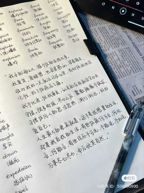 Chinese Notes Mandarin Language, Chinese Language Study Notes, Mandarin Learning Aesthetic, How To Study Chinese, Study Chinese Language Aesthetic, Chinese Literature Aesthetic, China Study Aesthetic, Study Korean Notebook, Learning Chinese Notes