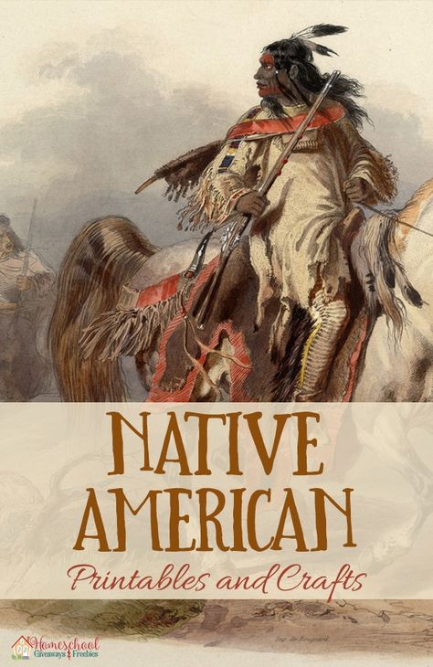 Native American Printables and Crafts Native American Diy Crafts, Free Native American Printables, Native American Worksheets, Library Crafts For Kids, Visual Learning Style, Native American Lessons, Homeschool First Grade, Native American Facts, Homeschool Units