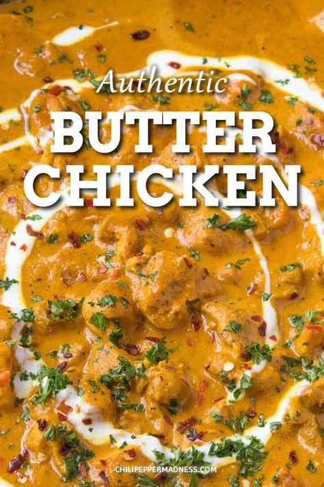 Chicken Recipe Indian, Butter Chicken Recipe Indian, Murgh Makhani, Butter Chicken Recipe, Recipe Indian, God Mat, Indian Curry, Curry Chicken Recipes, Think Food