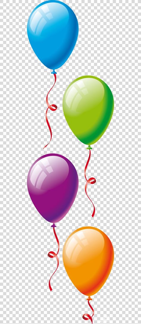 Balloons Png Clip Art, Balloon Birthday Gift, Birthday Balloons Clipart, Holiday Clip Art, Balloon Png, Art Balloon, Flying Balloon, Transparent Background Image, Balloon Clipart