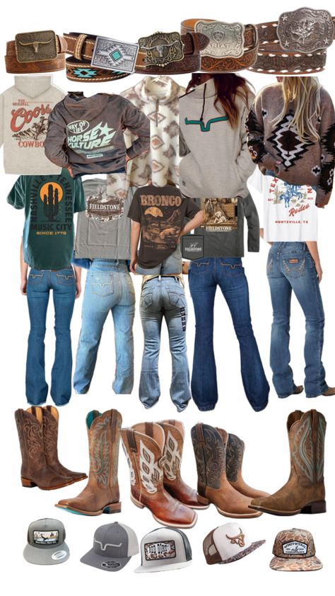 Things To Wear To A Birthday Party, Western Outfits Women Turquoise, Cowgirl Aesthetic Clothes, Country Outfit Ideas For Women, Western Outfit Inspo For School, Matching Country Outfits For Couples, Cute Western Outfits Winter, Country Vision Board Ideas, Teen Cowgirl Outfits