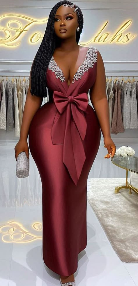 Credit: Folah Signature Cute Simple Dresses, Lace Dress Classy, Dinner Gowns, Classy Short Dresses, Modest Dresses Fashion, Classy Gowns, Chic Dress Classy, Afrikaanse Mode, African Print Dress Designs