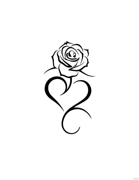 Free Gangster Drawing Of Hearts And Roses Rose Heart Tattoo, Gangster Drawings, Tiny Wrist Tattoos, Rose Tattoos For Women, Self Love Tattoo, Tasteful Tattoos, Mother Tattoos, Infinity Tattoos, Heart Tattoo Designs