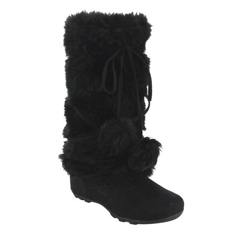 Blossom Womens Tara-Hi Pom Pom Winter Fashion Boots >>> Want to know more, click on the image. (Amazon affiliate link) Vegan Winter Boots, Black Fur Boots, Boots Amazon, Women's Mid Calf Boots, Size 11 Women Shoes, Fur Ankle Boots, Boots Fur, Black Winter Boots, Winter Fashion Boots