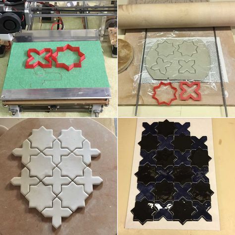 Tile Making Ceramic, Diy Tiles Making, How To Make Ceramic Tiles, Make Your Own Tiles, Ceramic Tile Ideas, Making Tiles, Diy Tiles, Tile Shapes, Tiles Diy