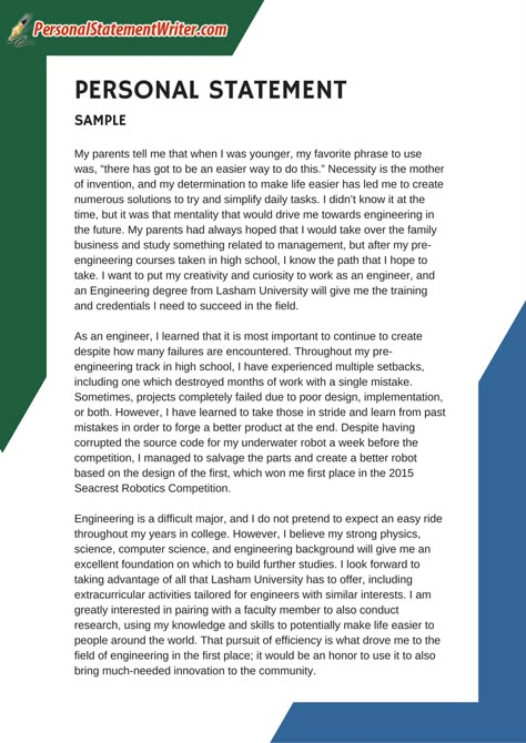 Short yet informative one page personal statement sample. If you want more samples like this one visit http://www.personalstatementwriter.com/great-1-page-personal-statement-sample/ Who Am I As A Person Essay, Writing A Personal Statement, Gks Scholarship Graduate, Personal Statement Examples Job, Personal Statement Template, How To Write Personal Statement, Common App Essay Examples, Personal Statement Ucas, Personal Statement Examples University