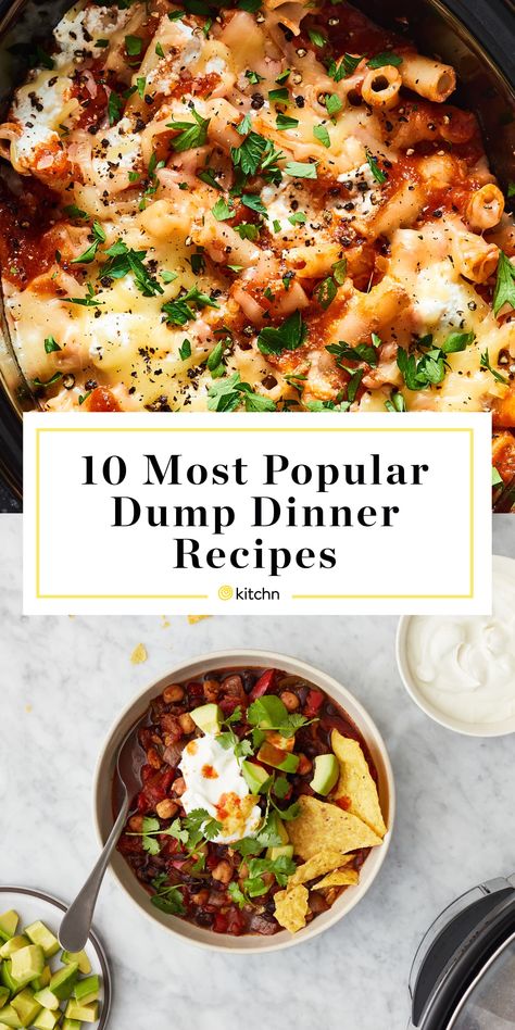 Crock Pot Meal Prep Healthy Dump Dinners, Pinch Of Yum Crockpot, Cheap Dump Dinners, Fast Slow Cooker Meals, Simple Crock Pot Meals Dump Dinners, Cheap Dump Meals Crock Pot, Easy Dump And Go Crockpot Recipes, Dump And Bake Dinner Recipes, Easy Crockpot Dump Recipes