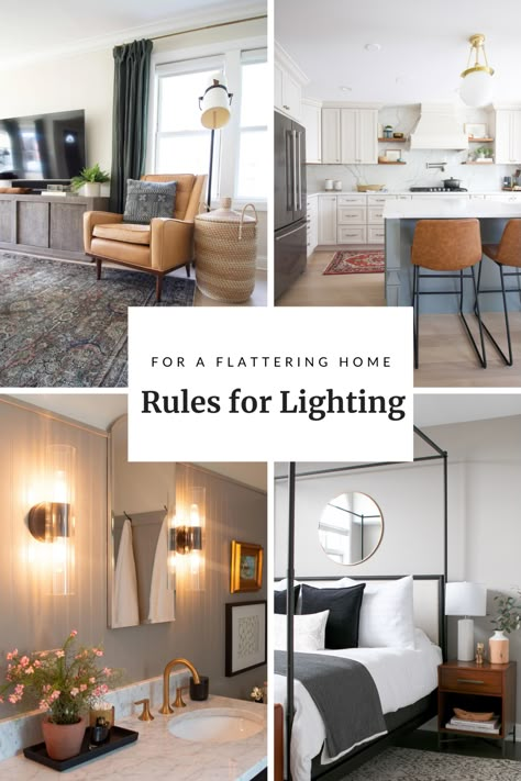 Design Rules for Lighting in a Home | The DIY Playbook Canned Lighting In Living Room, Lamp Design Ideas, Bedroom Floor Lamp, Family Room Lighting, Lighting Layout, Diy Playbook, Lounge Lighting, Floor Lamps Living Room, Matching Furniture