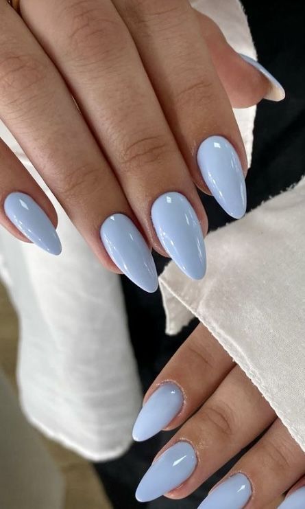 Summery Nails, Basic Nails, Casual Nails, Beauty Beast, Her Nails, Blue Nail, Nails 2024, Classy Nails, Dream Nails