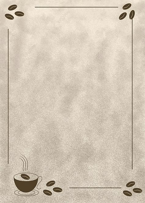 Border Coffee Design, Background Cafe Coffee Shop, Coffee Border Design, Food And Beverage Background, Coffee Paper Background, Coffee Ideas Design, Coffee Background Wallpapers, Coffee Background Design, Coffee Poster Design Ideas