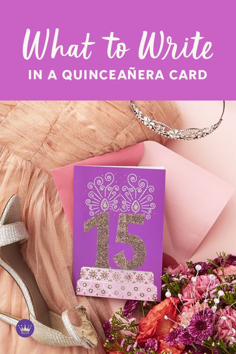 Need to write a quinceañera card? Try these quinceañera message ideas and tips from Hallmark writers! Includes over 50 quinceañera wishes. Quinceanera Cards Ideas, Quinceanera Birthday Cards Diy, Quince Cards Ideas, Quinceanera Birthday Cards, Quinceanera Cards Diy, Quinceanera Card Ideas, Quinceañera Present Ideas, Quince Card Ideas, Quinceanera Quotes In English