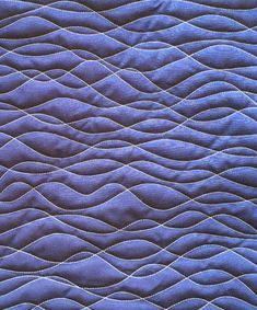 Quilt Lines Pattern, Free Motion Quilting Waves, Waves Quilting Design, Wavy Lines Quilting, Water Quilting Designs, Wave Quilting Design, Wavy Line Quilting, Ruler Quilting Designs, Whole Cloth Quilting Designs