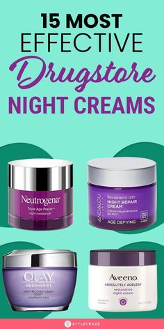 Best Cosmetics Products, Best Cream For Face, Drugstore Night Cream, Diy Night Cream Anti Aging, Night Cream For Oily Skin, Nightcream Skincare, Night Time Moisturizer, Best Drugstore Products, Night Face Cream