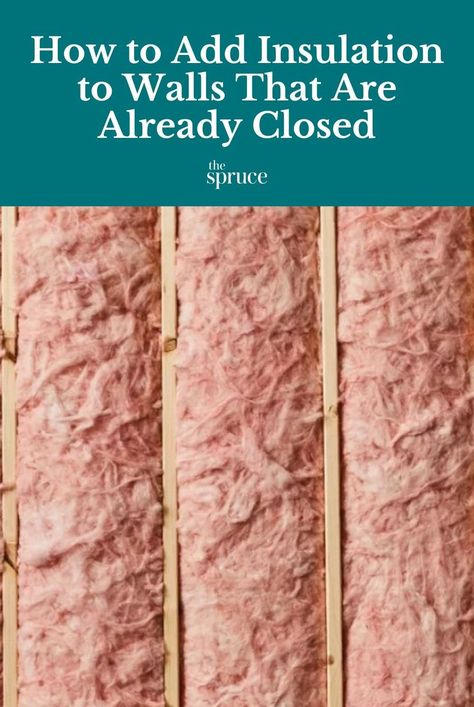 Add Insulation To Existing Walls, How To Insulate Existing Walls, Diy Home Insulation, How To Add Insulation To Existing Walls, Adding Insulation To Existing Walls, Diy Insulation Cheap, Spray Insulation Diy, Home Insulation Ideas, Insulate Garage Walls