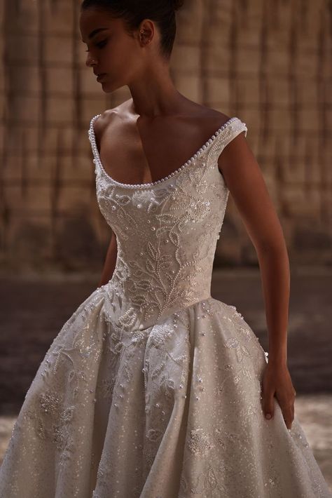 Kennedy - Wedding Dress | Milla Nova Glam Wedding Aesthetic, Ball Wedding Gowns, Dress With A Corset, Milla Nova Wedding Dresses, Couture Wedding Dress, Milla Nova, Ball Wedding, Timeless Wedding Dress, Royal Wedding Dress