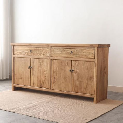 Loon Peak® Graviett 62.99 Sideboard | Wayfair Solid Wood Sideboard, Wood Accent, Accent Doors, Buffet Cabinet, Wood Sideboard, New Apt, Accent Cabinet, Side Cabinet, Sideboard Buffet