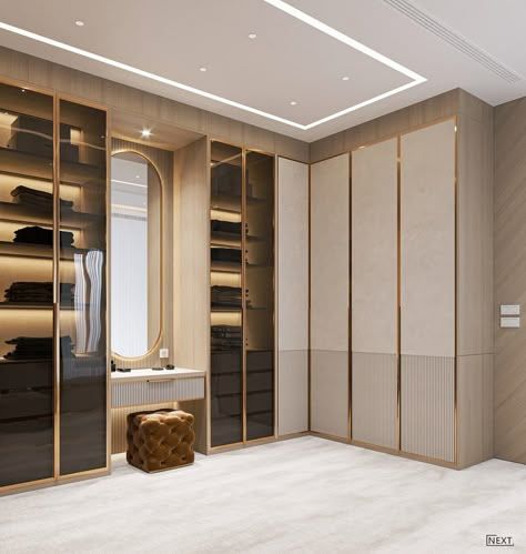 Modern Luxury Home Decor Ideas, Azuma House, Luxury Wardrobe Design, Wardrobe Design Bedroom Modern, Wardrobe Internal Design, Wardrobe Laminate Design, Bedroom Cupboard, Dream Closet Design, Closet Design Layout