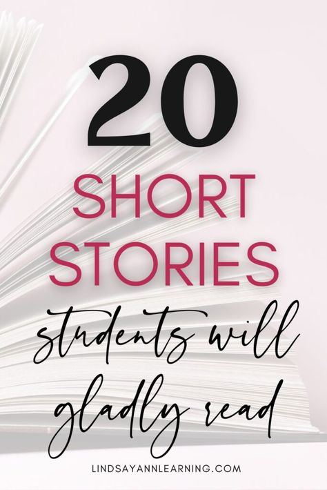 For many students, the short story genre is accessible and within reach. They aren’t daunted by their length unlike novels where they are gazing down the endless lengths of dozens and dozens of pages.  With short stories, students aren’t puzzled by layers and layers of meaning and interpretation densely packed into the lines of a short poem.  And, for many students, short stories are the Goldilocks-style “just right” for reading and writing. Best Short Stories For Middle School, Discussion Strategies, 9th Grade English, Successful Student, Very Short Stories, Class Discussion, Short Poem, Teacher Needs, English Short Stories