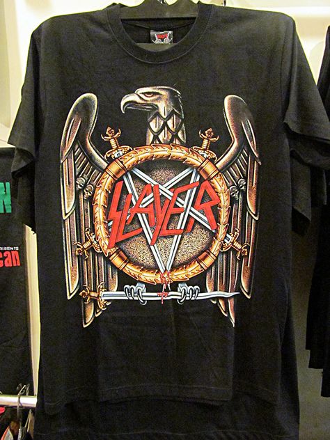 Slayer T Shirt, Kaos Band, Acid Bath, Concept Clothing, Manado, My Clothes, Spring Summer Outfits, Rock Music, Hard Rock