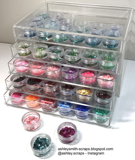 Nail Glitter Storage Ideas, Sequin Organization, Rhinestone Organization, Nail Tech Storage, Nail Salon Storage Ideas, Nails Organization Ideas, Nail Tech Storage Ideas, Nail Salon Organization Ideas, Nails Room Ideas Home