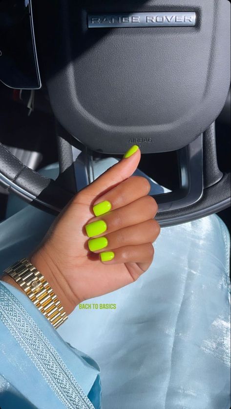 Long Nails With Short Thumb Nail, Neon Nails Gel Short, Acrylic Overlay Nails Natural French, Neon Orange Acrylic Nails Short, Dip Powder On Acrylic Nails, Neon Color Nails Acrylic, Short Neon Nails Acrylic Square, Gel Manicure Short Nails Summer, Gel Manicure Designs Natural Nails