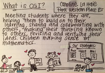 What is Cognitively Guided Instruction? Why do we do it? Early on a Saturday morning a few weeks ago, I had a conversation with more than 200 teachers and administrators (and a few school board members) about Cognitively Guided Instruction (CGI). The conversation started when I posed the questions, “What is CGI and why … Led Classroom, College Lecture, College Lectures, Max And Chloe, Board Members, Teacher Boards, Engage Kids, How To Start Conversations, Message Of Hope