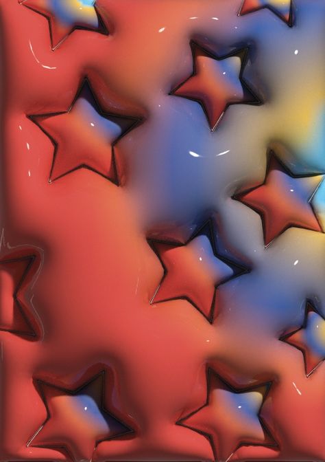 #iphone #star #wallpaper #3d 3d Wallpaper Iphone, Jelly Wallpaper, Iphone Wallpaper Themes, 3d Wallpaper, Wallpaper Iphone Cute, Red White Blue, Pattern Art, 3 D, Iphone Wallpaper