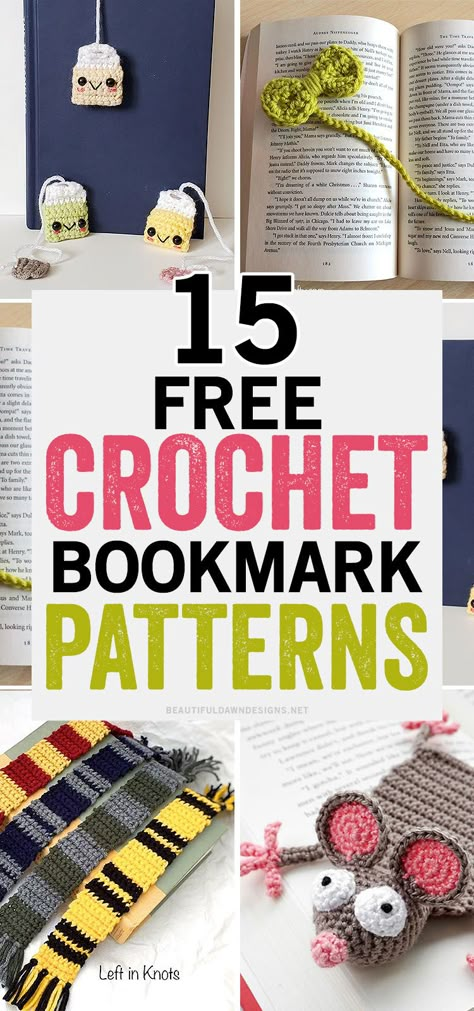 Free Crochet Bookmark, Crochet Bookmarks Free Patterns, Easy Crochet Bookmarks, Bookmark Crochet, Quick Crochet Projects, Crochet Bookmark Pattern, Crochet Bookmark, Cozy Crochet Patterns, Quick Crochet Patterns