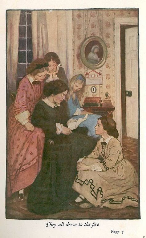 March Sisters, Jessie Willcox Smith, Little Woman, Horizontal Wall Art, Women Poster, Louisa May Alcott, Woman Illustration, Little Women, Beatrix Potter