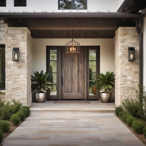 Entrances To Homes Entryway, Big Entry Door, Home Outside Entrance Ideas, Entry Designs For Home, Custom Front Doors Entrance, Single Entry Doors Front Entrances, Front Door Exterior Entrance Ideas, Elegant Front Doors, Exterior Doors Ideas