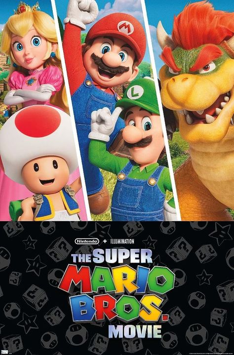 Trends International The Super Mario Bros. Movie - Group Wall Poster, 22.37" x 34.00", Premium Unframed Version The Super Mario Bros Movie, Super Mario Bros Movie, Super Mario Games, Mario Games, Mario And Luigi, Trends International, Wall Poster, Super Mario Bros, Mario Bros