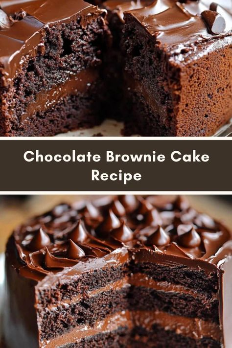 Brownie Chocolate Cake Recipe, Brownie Cake From Mix Boxes, Brownie Mix Chocolate Cake, Brownie Cake Recipe Homemade, Chocolate Cake For Thanksgiving, Chocolate Cake Brownie Mix Recipe, Hershey Brownie Recipe Cocoa, Chocolate Cake And Brownie Mix Together, Brownie Cake Ideas