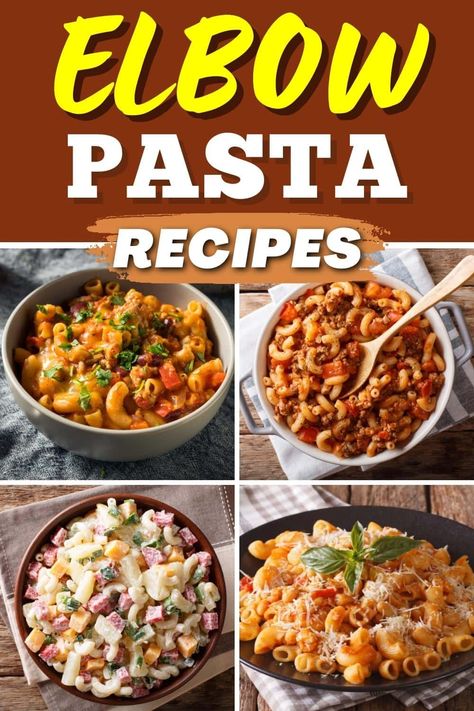 These elbow pasta recipes are the perfect additions to your repertoire! From mac and cheese to taco mac to soup, each of these dishes is tasty and simple. Meals Using Elbow Macaroni, Dinner Ideas With Elbow Noodles, Spaghetti Macaroni And Cheese, Macaroni Elbow Recipes, Macaroni Ideas Easy Recipes, Recipes With Elbow Pasta, Dishes With Elbow Macaroni, What To Do With Elbow Macaroni, Easy Recipes With Macaroni Noodles