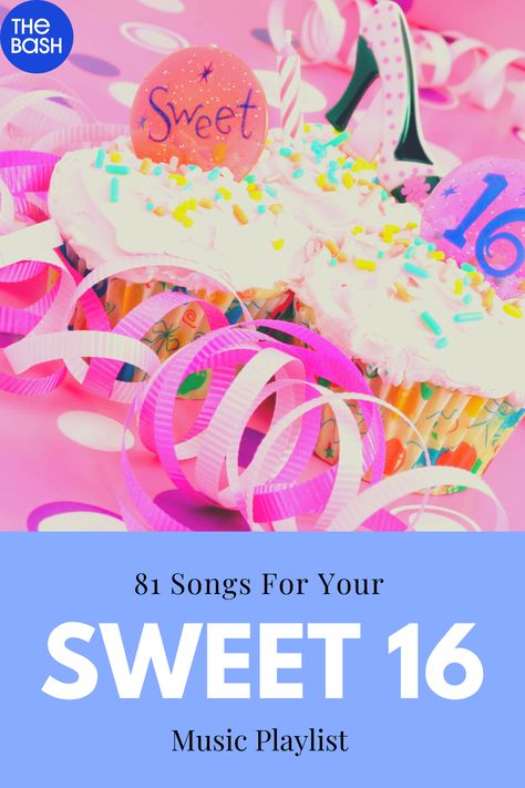 We have put together our top picks for sweet sixteen songs that should be on any DJ's playlist for a birthday bash. Click here to listen! Songs To Walk Out To Sweet 16, Sweet Sixteen Dance Party Ideas, Sweet 16 Playlist Songs, 16th Birthday Songs, Sweet 16 Songs, Sweet 16 Song Playlist, Sweet 16 Entrance Songs, Sweet Sixteen Playlist, Sweet 16 Playlist Songs Black