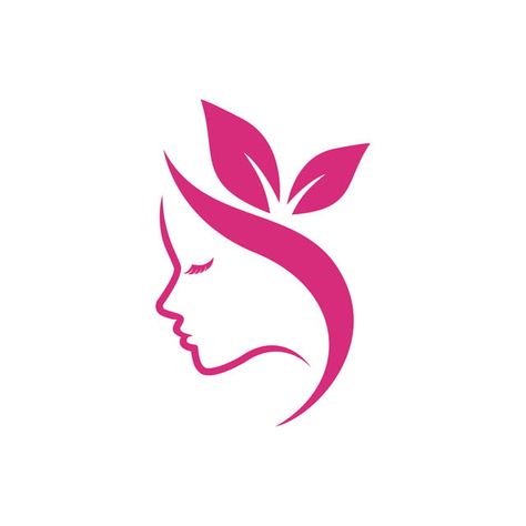 Flower Logo Design Graphics, Self Care Logo, Lady Logo Design, Logo Beauty Cosmetics, Female Logo Design, Girl Logo Design, Beauty Spa Logo, Elegance Lifestyle, Women Symbol