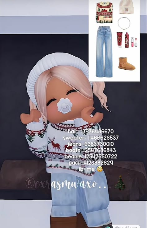 Cute Winter Outfits Bloxburg Codes, Bloxburg Package Decal Codes, Toddler Codes Bloxburg, Bloxburg Leggings Codes, Baby Bloxburg Outfit Codes, Christmas Outfit Codes Berry Ave, Baby Berry Avenue Outfit Codes, Berry Ave Realistic Outfit Codes, Baby Outfit Codes Bloxburg